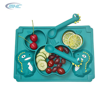 주문 식품 등급 실리콘 아기 트레이 맞춘 플레이트 급전과 자유로운 그릇 PPA PVC online manufacture