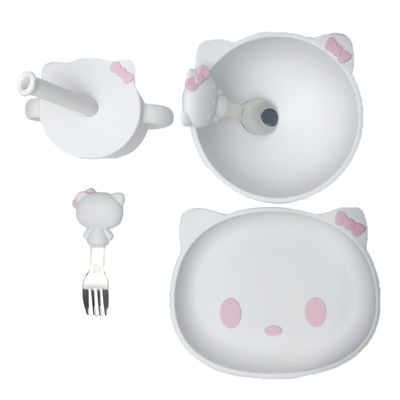 주문 피딩되는 주문 제작된 크기 만화 새끼 모양 아기 실리콘은 Bpa를 해방시켰습니다 online manufacture