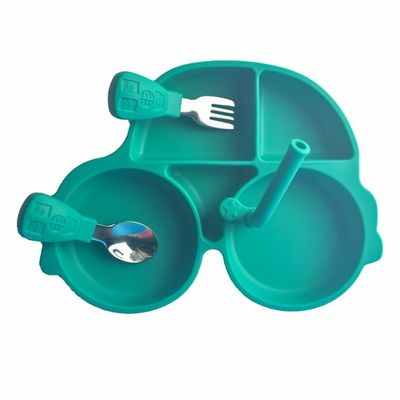 주문 실리콘 스푼을 공급하는 아기는 주문 제작된 자동차 모양 Bpa를 해방시켰습니다 online manufacture