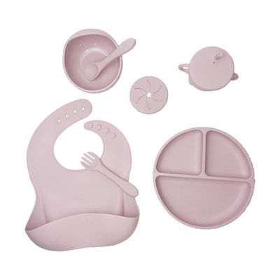 주문 세트 5 PC 식품 등급에게 sippy 컵을 공급하는 깨지지 않는 흡착기 아기 실리콘 online manufacture