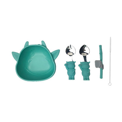 주문 맞춤화된 세트 빈 하락 Bpa 무료 사발을 공급하는 Imp 형태 재사용할 수 있는 실리콘 아기 online manufacture