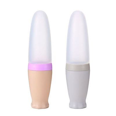 주문 병 매체 플로우를 공급하는 가소제 BPA 라텍스 무료 실리콘 유아 깨물고 노는 장난감 스푼 online manufacture