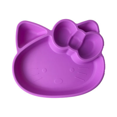 주문 만화 새끼 형태 실리콘 공급은 Bpa 무료 아기 플레이트에서 설정합니다 online manufacture
