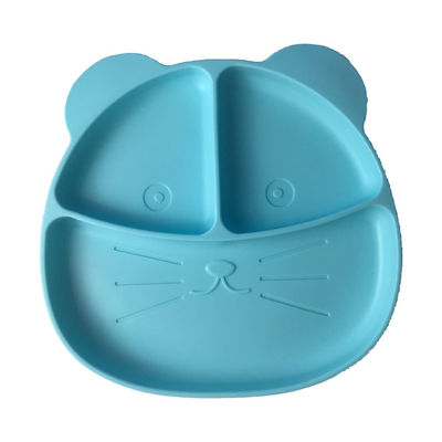 주문 실리콘 아기 트레이는 고양이 형태 고급 품질 식품 등급을 특화했습니다 online manufacture