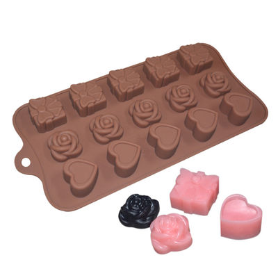 주문 실리콘 맞춘 초콜릿은 사탕 케이크를 위해 형성하여진 로제 와인 심장을 성형합니다 online manufacture