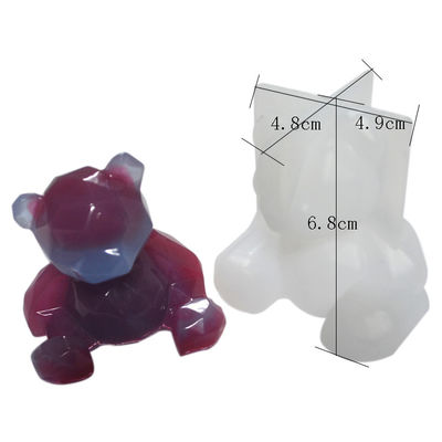 주문 재사용할 수 있는 손으로 만드는 실리콘 수지 몰드 Diy 에폭시 3D 곰 실리콘 주형 online manufacture
