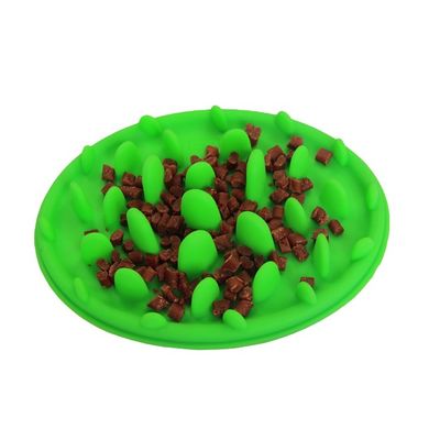 주문 실리콘 느린 공급 장치 개 사발 지탱할 수 있는 느린 음식 고양이 사발 방수 online manufacture