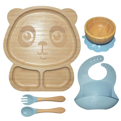 주문 세트 양분된 흡수 대나무 실리콘 아기 플레이트 MHC를 공급하는 BPA 무료 실리콘 아기 online manufacture