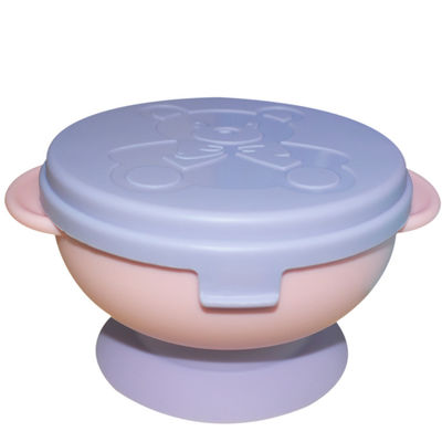 주문 Lid 세트와 작은 실리콘 흡착기 그릇 플레이트 컵 아기 실리콘 양분된 접시 스푼 online manufacture