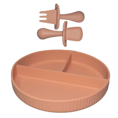 주문 MHC 식탁용품 아기 실리콘 먹이 세트 접시 포크와?? 가락 유아용 아이 online manufacture