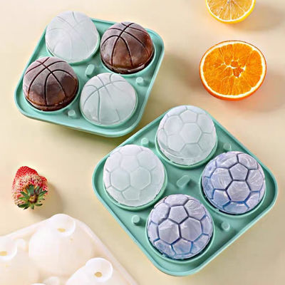 주문 MHC 환경 친화적 인 실리콘 얼음 큐브 트레이 냉장고 뚜?? 공 3D 축구 둥근 얼음 폼 online manufacture