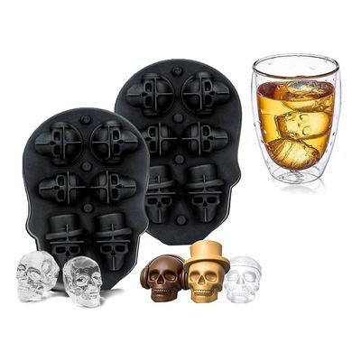 주문 MHC 3D 두개골 모양 두개골 비스키 트레이를 위한 얼음 폼 online manufacture
