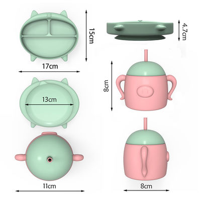 주문 BPA 무료 6-12 개월 동안 이동 중인 맞춤형 아기 먹이 접시 online manufacture