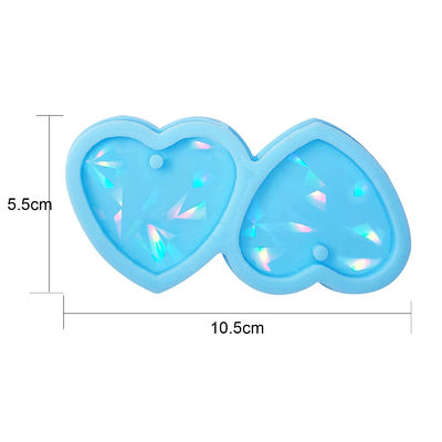 주문 MHC 사랑 모양 UV 실리콘 에포시 樹脂 模具 보석 심장 吊飾 珠珠 홀로그램 귀걸이 樹脂 模具 online manufacture