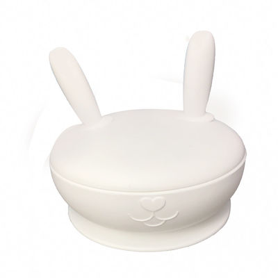 실리콘 흡수 양분된 플레이트에게 Lid BPA 무료 토끼 형태를 공급하는 아기