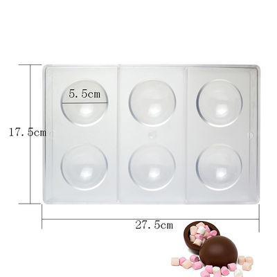 세대 둥근 구체 모양 초콜렛 곰팡이 DIY 관습은 초콜릿 곰팡이를 만들었습니다